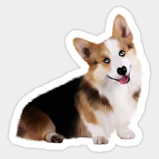 Corgi Dog, Love Corgis Sticker